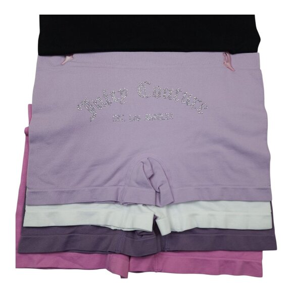Juicy Couture 5 Pk Womens Intimates BoyShorts Panties Large Nylon/Spandex - Picture 7 of 13